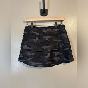Athleta girl camo lux swing skort size XXL